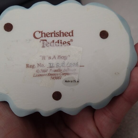 Cherished Teddies It's A Boy Figurine - Picture 2 of 7